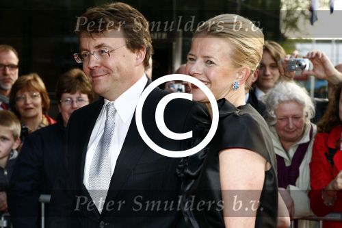 Utrecht 28 april 2009
Pieter v Vollenhoven viert zijn 70e verjaardag in het Beatrix theater in Utrecht. Prinses Mabel wisse smit en Prins Friso
Peter Smulders bv