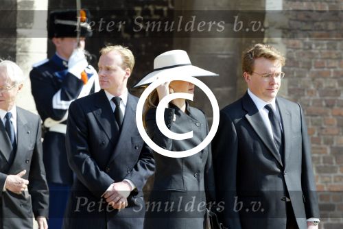Delft 30 maart 2004
Begrafenis prinses Juliana in Grote kerk 
Prins Friso en Mabel Wisse Smit
Peter Smulders bv