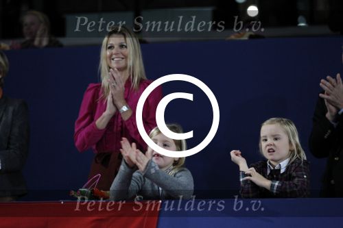 Amsterdam 21 januari 2012
Prinses Maxima prins Willem Alexander en Amalia Alexia en Ariane op bezoek bij jumping Amsterdam.
Peter Smulders bv