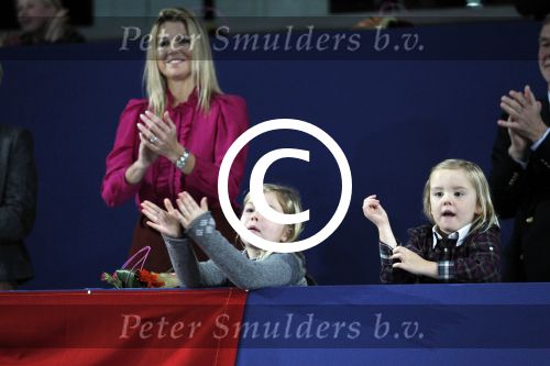 Amsterdam 21 januari 2012
Prinses Maxima prins Willem Alexander en Amalia Alexia en Ariane op bezoek bij jumping Amsterdam.
Peter Smulders bv