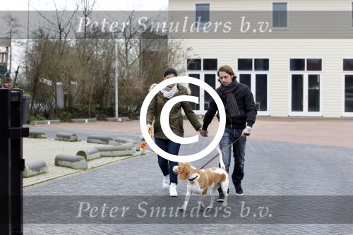 Vinkeveen 25 januari 2012
Roxeanne Hazes en haar vriend Nick laten samen hun hond uit.
Peter Smulders bv