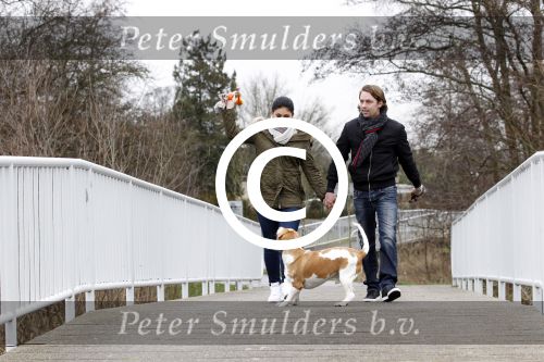 Vinkeveen 25 januari 2012
Roxeanne Hazes en haar vriend Nick laten samen hun hond uit.
Peter Smulders bv