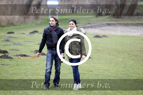 Vinkeveen 25 januari 2012
Roxeanne Hazes en haar vriend Nick laten samen hun hond uit.
Peter Smulders bv