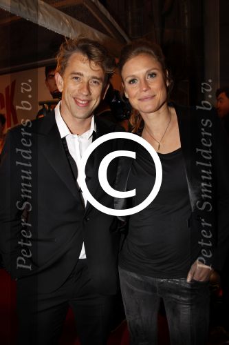 Amsterdam 23 januari 2012
Premiere Black out in Tuschinski. Waldemar torenstra met zijn zwangere voruw Sophie Hilbrand
Peter Smulders bv