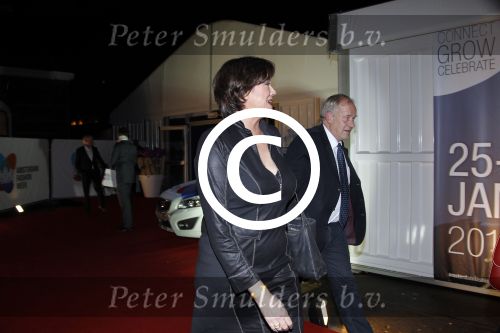Amsterdam 27 januari 2012
Prinses Maxima bezoekt de Amsterdam Fashion week . Maxime Verhagen reikt de prijzen uit bij de green competition. Tineke Verburg met een vriend
Peter Smulders bv