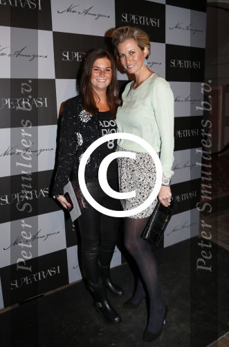 Amsterdam 26 januari 2013
Modeshow supertrash in manege bij het vondelpark. Anouk Smulders met stylist Manon
Peter Smulders bv