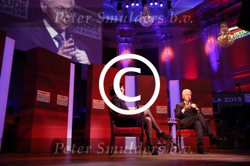 Amsterdam 13 februari 2013
Goed geld gala van de nationale postcodeloterij in het comcertgebouw waar Bill Clinton komt spreken. Femke Halsema interviewt Bill
Peter Smulders bv