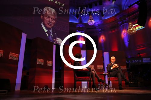 Amsterdam 13 februari 2013
Goed geld gala van de nationale postcodeloterij in het comcertgebouw waar Bill Clinton komt spreken. Femke Halsema interviewt Bill
Peter Smulders bv
