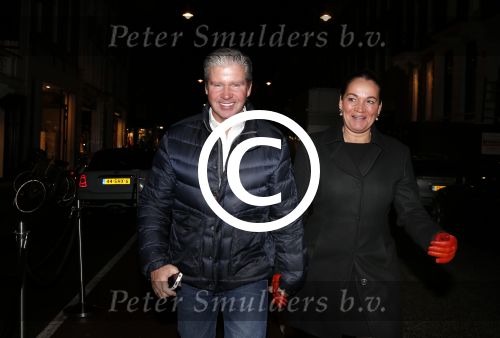Amsterdam 7 februari 2013
Dries Roelvink met zijn vrouw Honoria op de  pc Hooftstraat 
Peter Smulders bv