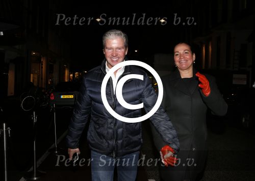 Amsterdam 7 februari 2013
Dries Roelvink met zijn vrouw Honoria op de  pc Hooftstraat 
Peter Smulders bv