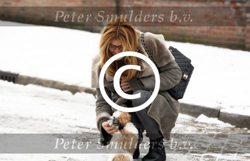 Amsterdam 19 januari 2013
Estelle Cruijff met haar hondje Ficq ( vernoemd naar advocaat Benedicte Ficq)
Peter Smulders bv