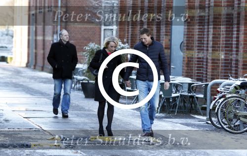 Amsterdam 10 februari 2013
Eva Jinek met haar nieuwe vriend Freek Vonk bij de westergasfabriek.
Peter Smulders bv