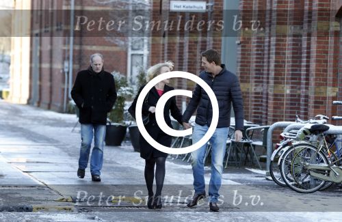 Amsterdam 10 februari 2013
Eva Jinek met haar nieuwe vriend Freek Vonk bij de westergasfabriek.
Peter Smulders bv