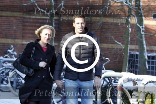 Amsterdam 10 februari 2013
Eva Jinek met haar nieuwe vriend Freek Vonk bij de westergasfabriek.
Peter Smulders bv