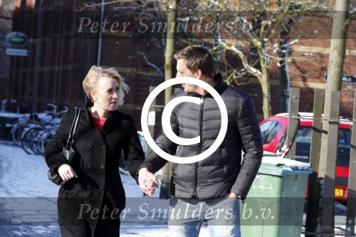 Amsterdam 10 februari 2013
Eva Jinek met haar nieuwe vriend Freek Vonk bij de westergasfabriek.
Peter Smulders bv