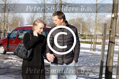 Amsterdam 10 februari 2013
Eva Jinek met haar nieuwe vriend Freek Vonk bij de westergasfabriek.
Peter Smulders bv