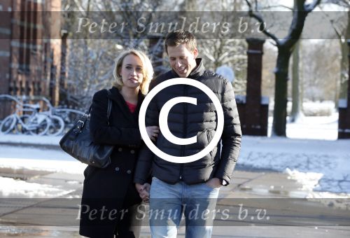 Amsterdam 10 februari 2013
Eva Jinek met haar nieuwe vriend Freek Vonk bij de westergasfabriek.
Peter Smulders bv