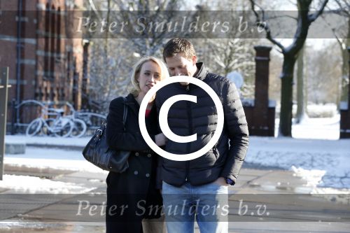 Amsterdam 10 februari 2013
Eva Jinek met haar nieuwe vriend Freek Vonk bij de westergasfabriek.
Peter Smulders bv