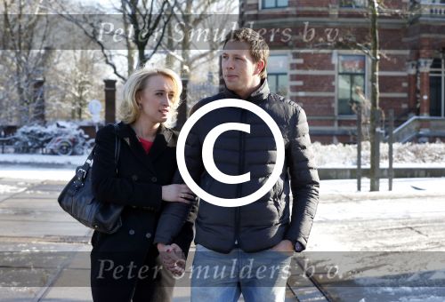Amsterdam 10 februari 2013
Eva Jinek met haar nieuwe vriend Freek Vonk bij de westergasfabriek.
Peter Smulders bv
