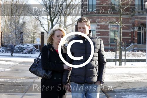 Amsterdam 10 februari 2013
Eva Jinek met haar nieuwe vriend Freek Vonk bij de westergasfabriek.
Peter Smulders bv
