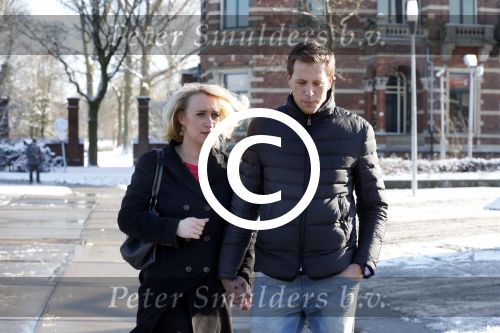 Amsterdam 10 februari 2013
Eva Jinek met haar nieuwe vriend Freek Vonk bij de westergasfabriek.
Peter Smulders bv