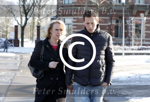Amsterdam 10 februari 2013
Eva Jinek met haar nieuwe vriend Freek Vonk bij de westergasfabriek.
Peter Smulders bv