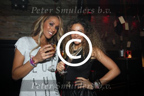 Amsterdam 14 februari 2013
Valentijns feestje Fajah Lourens in v Dijk in Amsterdam. Fajah met Glennis Grace
Peter Smulders bv