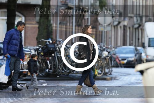 Amsterdam 6 februari 2013
Frank Rijkaard en zijn vrouw Stephanie  hebben hun zoon opgehaald van school
Peter Smulders bv