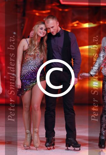 Hilversum 19 januari 2013
Opnames sterren dansen op het ijs in studio 24 gepresenteerd door Gerard Joling. GABY BLAASER EN SHAATSPARTNER BENOIT RICHAUD
Peter Smulders bv