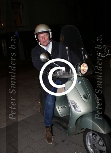 Amsterdam 13 februari 2013
Huub Stapel op zijn Vespa scooter.
Peter Smulders bv