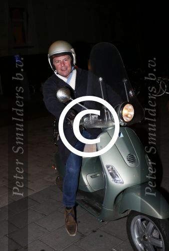Amsterdam 13 februari 2013
Huub Stapel op zijn Vespa scooter.
Peter Smulders bv