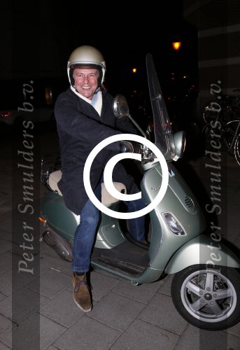 Amsterdam 13 februari 2013
Huub Stapel op zijn Vespa scooter.
Peter Smulders bv