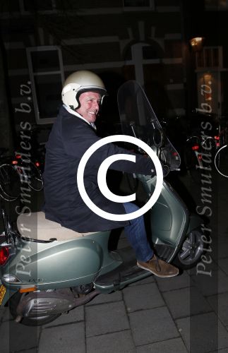 Amsterdam 13 februari 2013
Huub Stapel op zijn Vespa scooter.
Peter Smulders bv