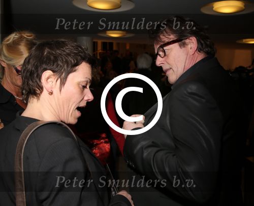 Utrecht, 22 Januari 2013 Premiere Paul Groot en Sanne Walles de Vries voor een hommage aan Adele Bloemendaal
Kees Prins met partner
Foto Peter Smulders BV