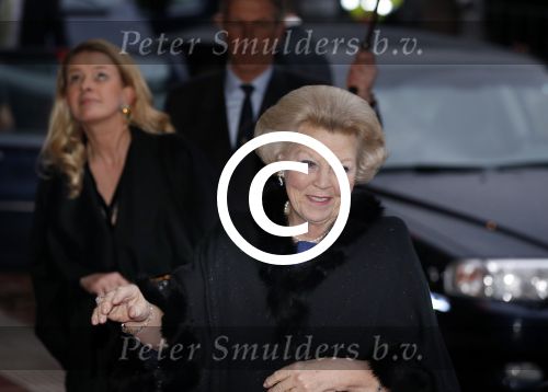 Utrecht 1 februari 2013
Koningin Beatrix viert haar 75e verjaardag in het beatrix theater in Utrecht. Koningin met prinses Mabel
Peter Smulders bv