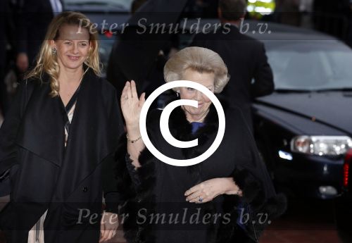 Utrecht 1 februari 2013
Koningin Beatrix viert haar 75e verjaardag in het beatrix theater in Utrecht. Koningin met prinses Mabel
Peter Smulders bv