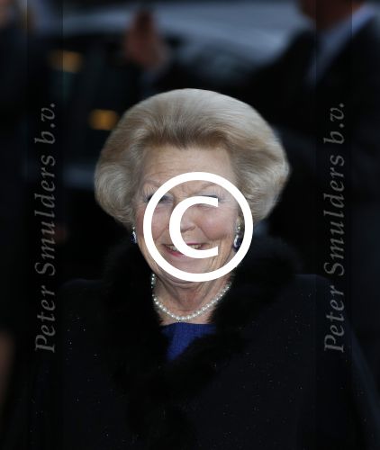 Utrecht 1 februari 2013
Koningin Beatrix viert haar 75e verjaardag in het beatrix theater in Utrecht. Koningin met prinses Mabel
Peter Smulders bv