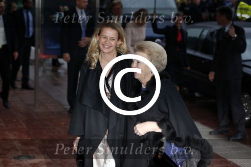 Utrecht 1 februari 2013
Koningin Beatrix viert haar 75e verjaardag in het beatrix theater in Utrecht. Koningin met prinses Mabel
Peter Smulders bv