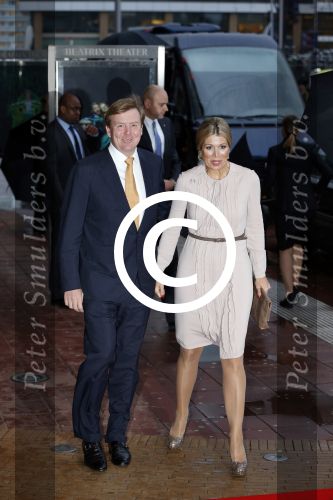 Utrecht 1 februari 2013
Koningin Beatrix viert haar 75e verjaardag in het beatrix theater in Utrecht. Prins Willem Alexander en prinses Maxima
Peter Smulders bv