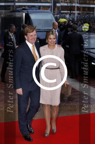 Utrecht 1 februari 2013
Koningin Beatrix viert haar 75e verjaardag in het beatrix theater in Utrecht. Prins Willem Alexander en prinses Maxima
Peter Smulders bv