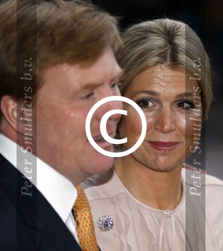 Utrecht 1 februari 2013
Koningin Beatrix viert haar 75e verjaardag in het beatrix theater in Utrecht. Prins Willem Alexander en prinses Maxima
Peter Smulders bv