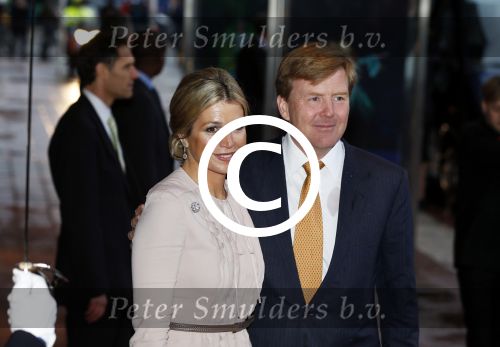 Utrecht 1 februari 2013
Koningin Beatrix viert haar 75e verjaardag in het beatrix theater in Utrecht. Prins Willem Alexander en prinses Maxima
Peter Smulders bv