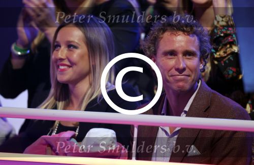 Hilversum 19 januari 2013
Opnames sterren dansen op het ijs in studio 24 gepresenteerd door Gerard Joling. Michael Boogerd met zijn vriendin Darya Nucci en dochtertje Anais
Peter Smulders bv