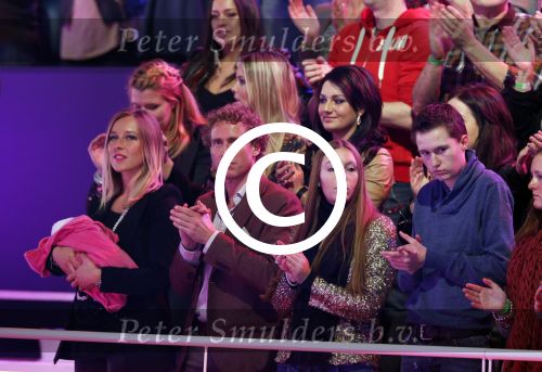 Hilversum 19 januari 2013
Opnames sterren dansen op het ijs in studio 24 gepresenteerd door Gerard Joling. Michael Boogerd met zijn vriendin Darya Nucci en dochtertje Anais
Peter Smulders bv