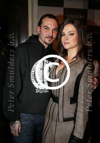 Amsterdam 26 januari 2013
Modeshow supertrash in manege bij het vondelpark. miljuschka witzenhausen met vriend
Peter Smulders bv