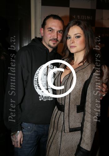 Amsterdam 26 januari 2013
Modeshow supertrash in manege bij het vondelpark. miljuschka witzenhausen met vriend
Peter Smulders bv