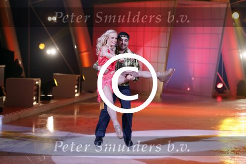 Hilversum 19 januari 2013
Opnames sterren dansen op het ijs in studio 24 gepresenteerd door Gerard Joling. MIMOUN OULED RADI EN SCHAATSPARTNER KELLYN KOEPLINGER
Peter Smulders bv