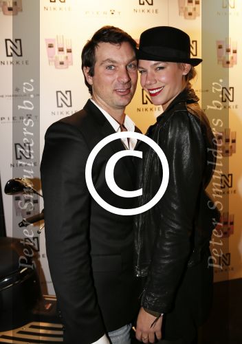 Amsterdam 5 februari 2013
Modeshow Nikkie Plessen bij the harbour Club. Nicolette Kluijver met man
Peter Smulders bv