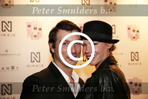 Amsterdam 5 februari 2013
Modeshow Nikkie Plessen bij the harbour Club. Nicolette Kluijver met man
Peter Smulders bv