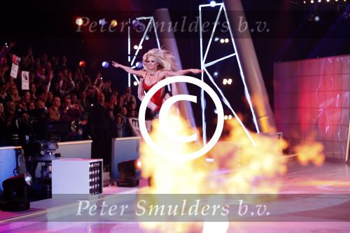 Hilversum 19 januari 2013
Pamela Anderson en haar schaatspartner Matt Evers bij sterren dansen op het ijs van SBS6.
Peter Smulders bv